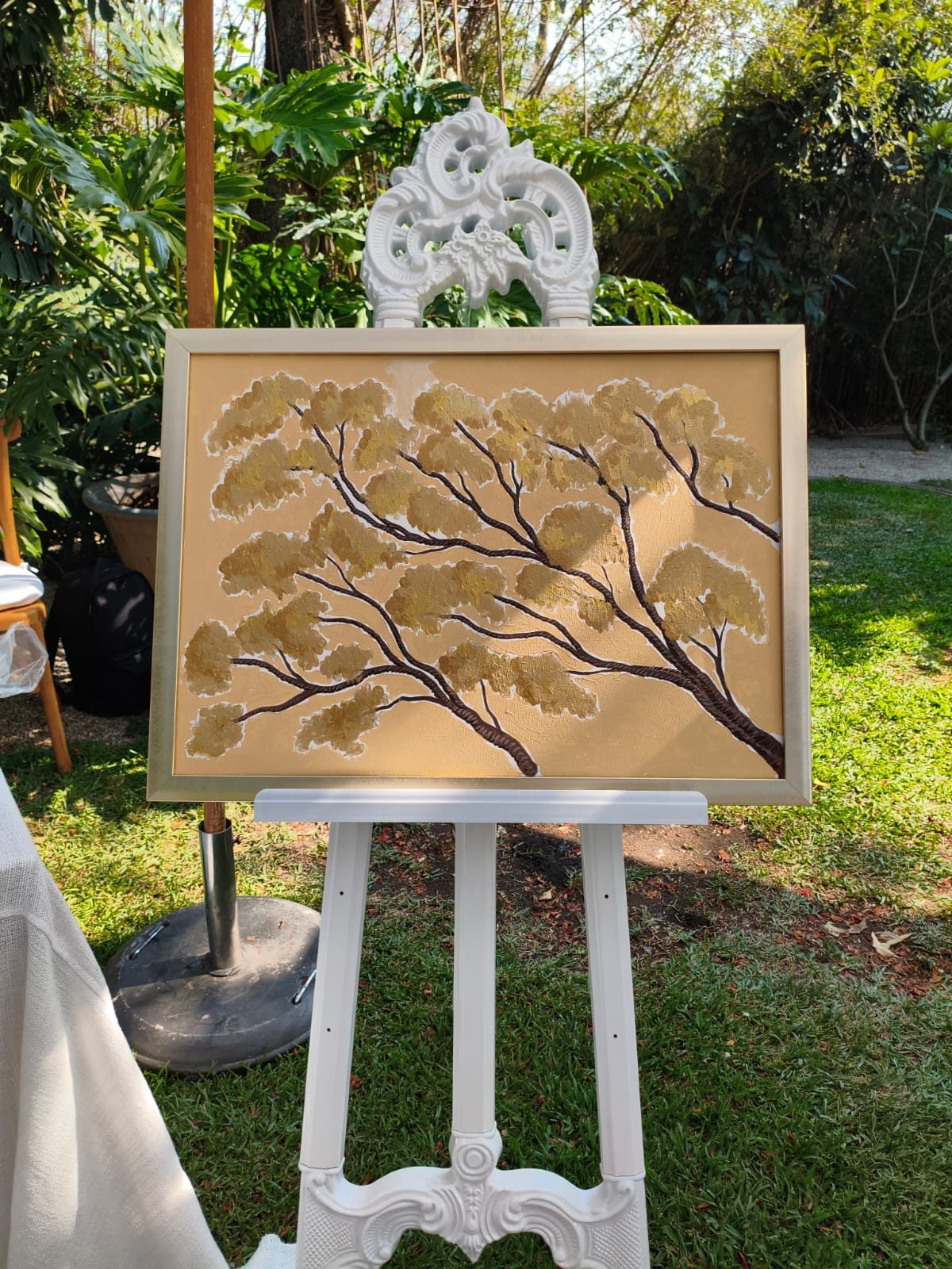 Árbol de huellas en un evento